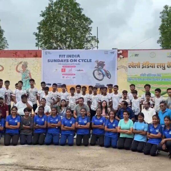 भारतीय खेल प्राधिकरण (साई) द्वारा स्वास्थ्य एवं फिटनेस के प्रति जागरूकता लाने के लिए मीडिया प्रतिनिधियों के लिए फिट इंडिया संडे साइकिलिंग रैली का किया आयोजन