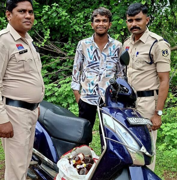 चिखली पुलिस द्वारा अवैध शराब परिवहन पर की गई कार्यवाही एक आरोपी गिरफ्तार…..