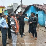 निगम आयुक्त ने शहर का भ्रमण कर पानी भरान क्षेत्रों का लिया जायजा…..