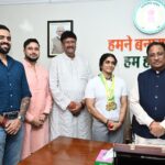 एशियन अफ्रीकन पैसिफिक पावरलिफ्टिंग चैंपियनशिप की स्वर्ण पदक विजेता सुश्री नमी राय पारेख ने मुख्यमंत्री से की मुलाकात…..