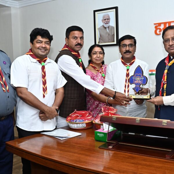 मुख्यमंत्री से भारत स्काउट्स एवं गाइड्स छत्तीसगढ़ के प्रतिनिधिमंडल ने की मुलाकात…..