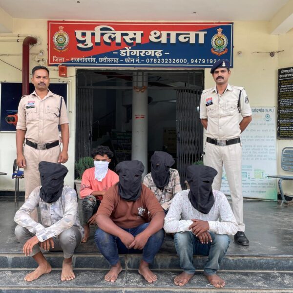 मुरमुंदा दही-हाण्डी लूट कार्यक्रम दौरान शांति भंग करने 05 लोगों के विरूद्ध की गई प्रतिबंधात्मक कार्यवाही…..