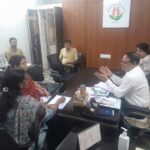 जिले के निजी ब्लड सेन्टरो की ली गई समीक्षा……