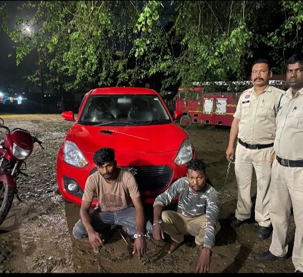 झगरपुर तितली पहरी रोड में हुई लूट का पुलिस ने किया खुलासा, दो लुटेरे गिरफ्तार…..
