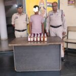 अवैध शराब बिक्री करने वाला एक आरोपी गिरफ्तार…..