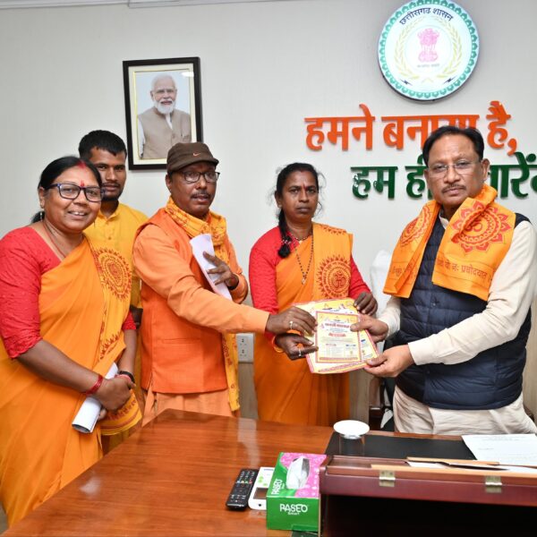 मुख्यमंत्री से अखिल विश्व गायत्री परिवार के सदस्यों ने सौजन्य मुलाकात की….