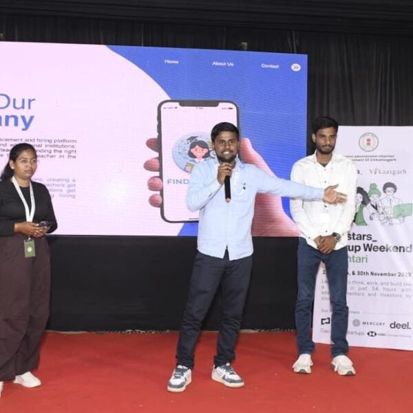 छत्तीसगढ़ में स्टार्टअप संस्कृति को नई उड़ान: टेकस्टार्स स्टार्टअप वीकेंड का सफल आयोजन, युवाओं को मिला वैश्विक मंच….