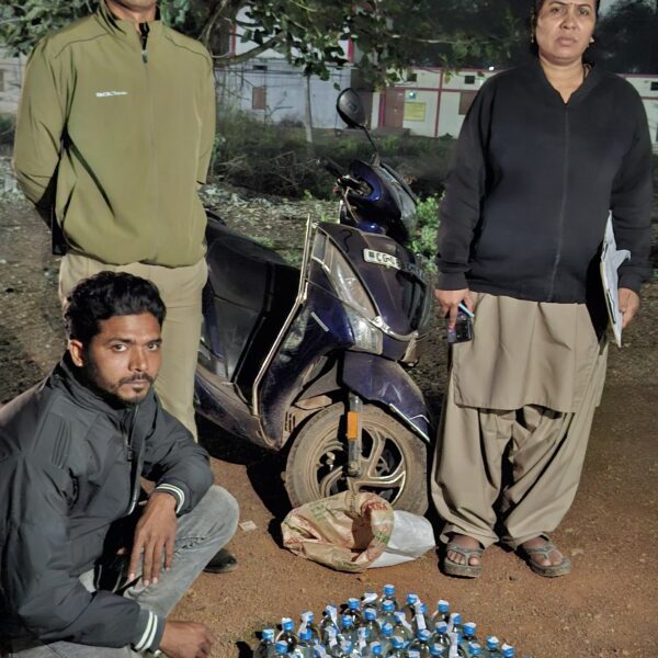 अवैध शराब परिवहन करने वाले एक आरोपी को गिरफ्तार कर भेजा जेल….