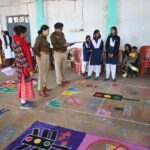 राष्ट्रीय सड़क सुरक्षा माह 2026  जिला मुख्यालय मोहला में यातायात विभाग द्वारा रंगोली प्रतियोगिता का किया आयोजन….